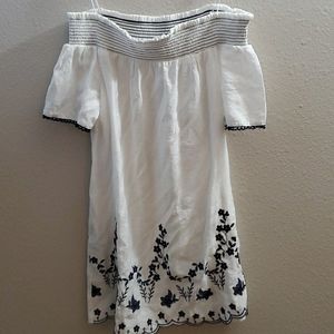 Emma and Michelle off the shoulder dress